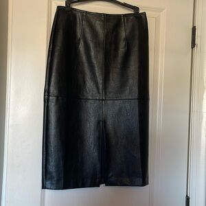 Faux leather skirt by Ann Taylor